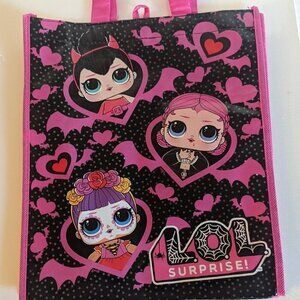 NWT LOL Surprise! Shopping Bag Goth Valloween Valentine Gift Pink L.O.L. Dolls